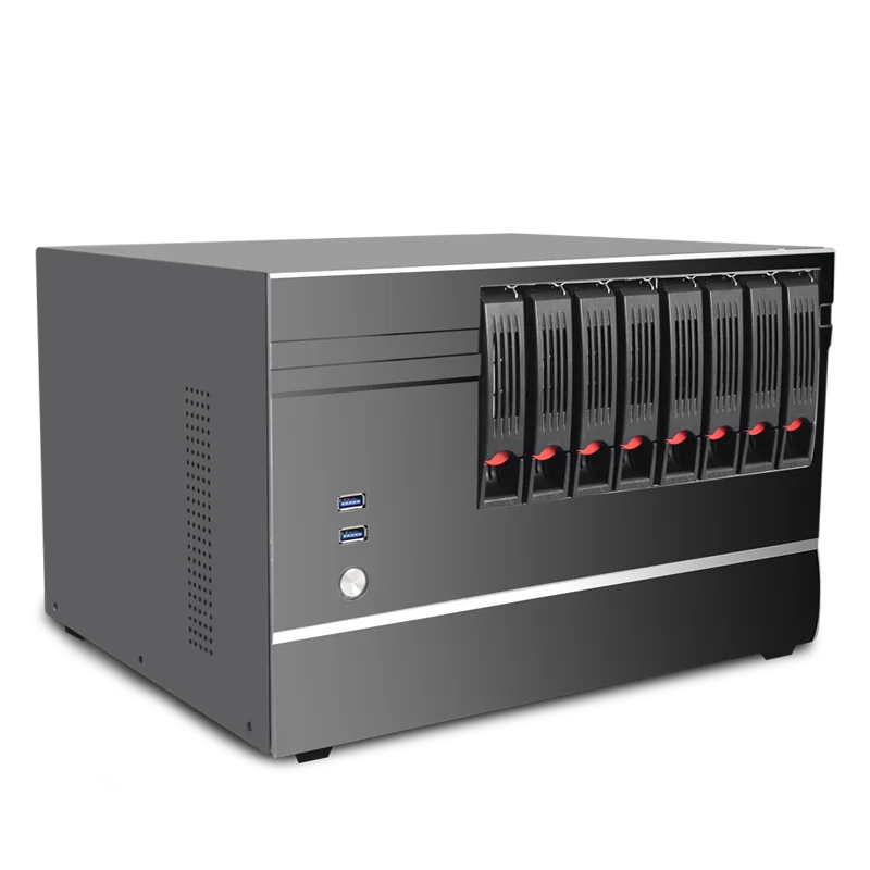 Nas Cases Customize 8 Bay Nas Storage Server Cases Nas Computer case PSU Include