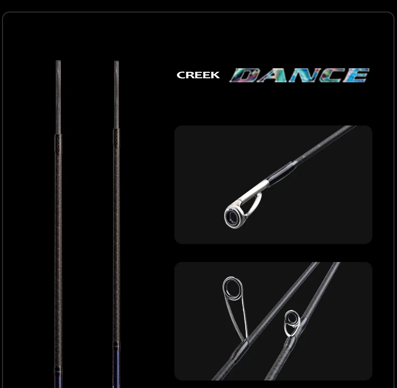 PURELURE CREEK DANCE Forellenrute BFS Fishing Casting UL Spinning Light Travel Rod Stream Ejection Rod Fuji Alconite Ring Barsch – Detail 31