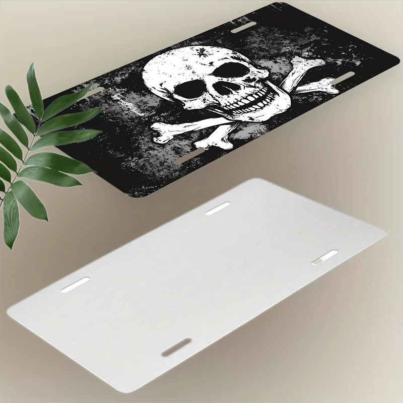 2D Flat, 2D Flat Decorative Only, License Plate Cover 2D Flat Car Plate, Specifically for Men and Women's License Plate Covers a