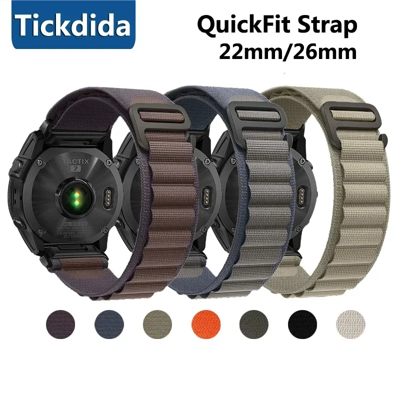 Cinturino Di Ricambio Quickfit 26 Mm In Silicone Per Garmin Fenix 8/7X/6X/5X, Tactix, Instinct 2X/3 AMOLED E Solar (Orologio Non Incluso) - 5