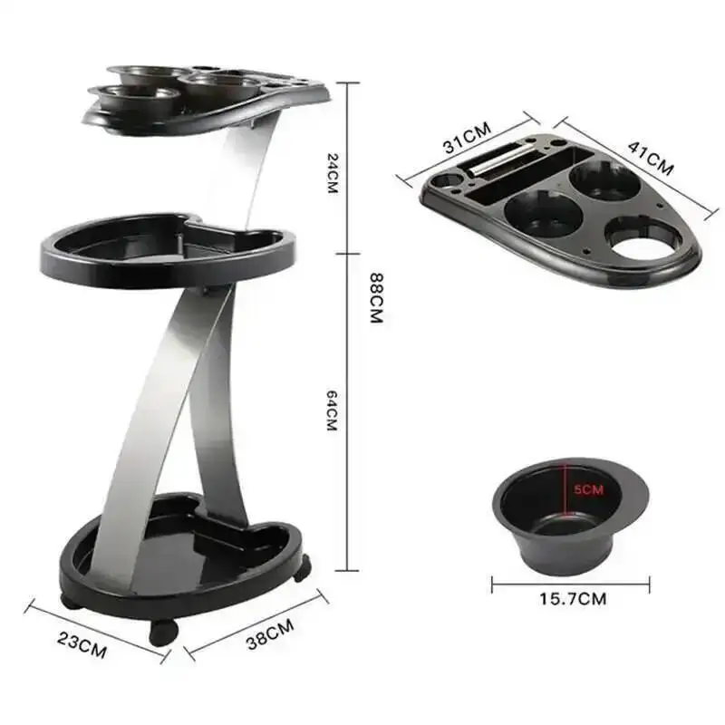 

Trolley Cart Hairdresser Small Tray Professional Rolling Furniture Tattoo Clinical Service Salon Rotating
