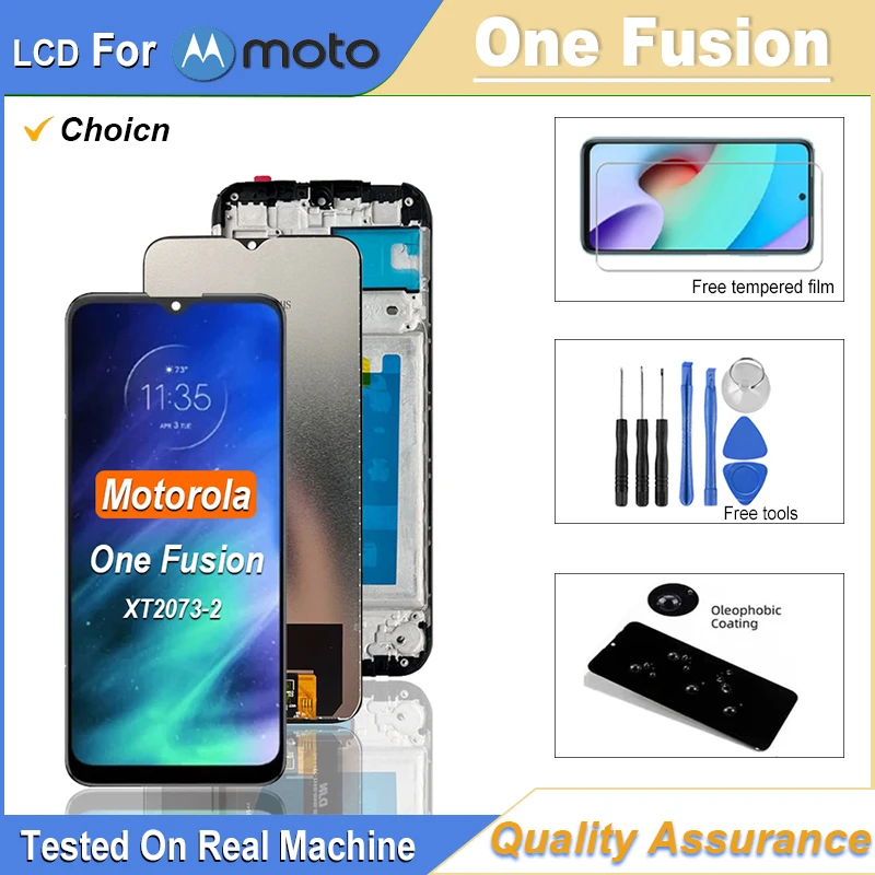 Para Motorola Moto One Fusion pantalla LCD MONTAJE DE digitalizador con pantalla táctil piezas de repuesto para Moto One Fusion pantalla