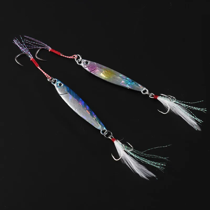 Fishing Glow Jigs 15g/6cm 7g/10g/20g/25g/30g Jigbait Lure Shore Cast Decoys Metal Cast Jig Spoon Luminous Artificial Bait Lures