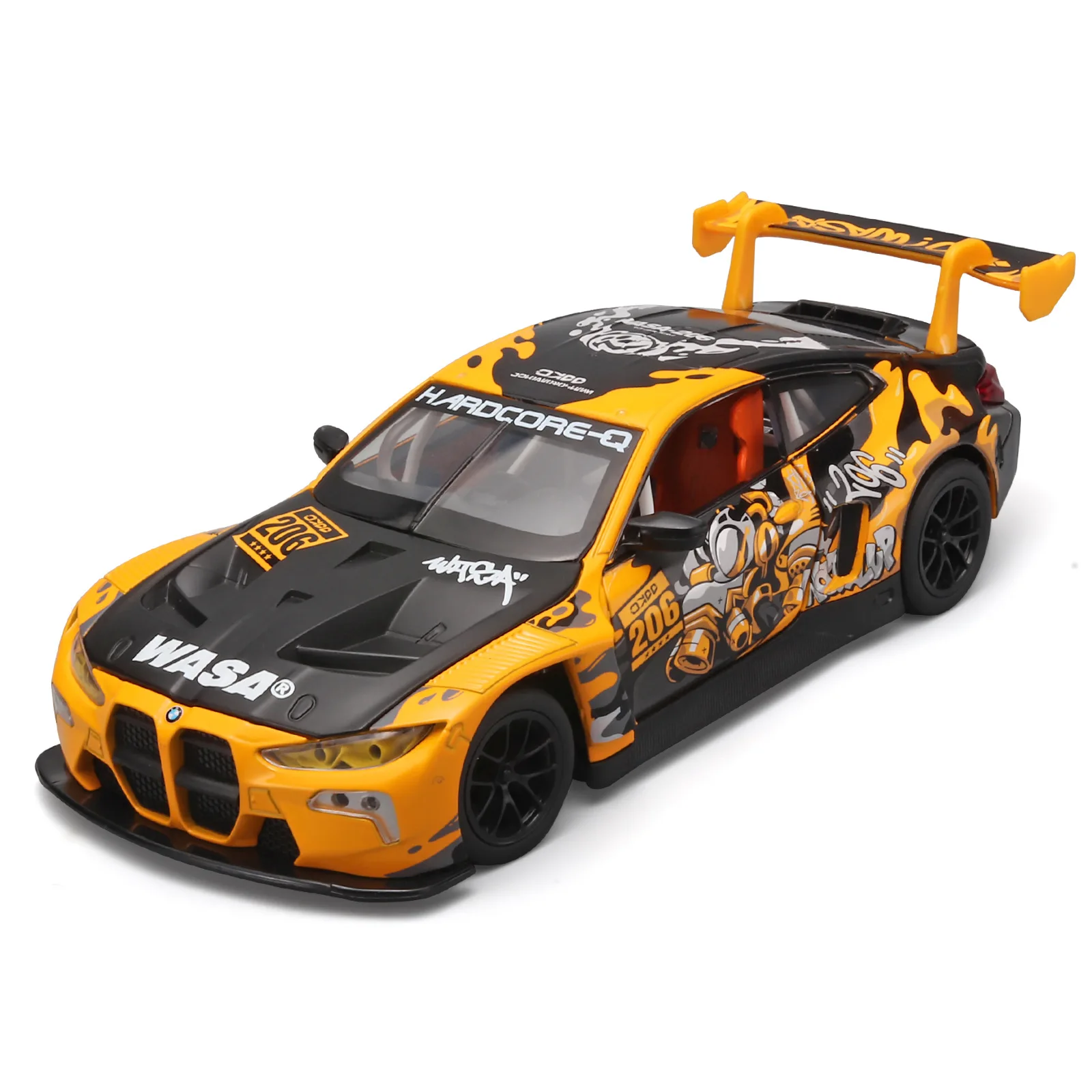 

CCA Genuine Authorization 1/24 Bao M4GT3 Alloy Model Simulation Sports Car Toy Tide Play Ornament Birthday Gift