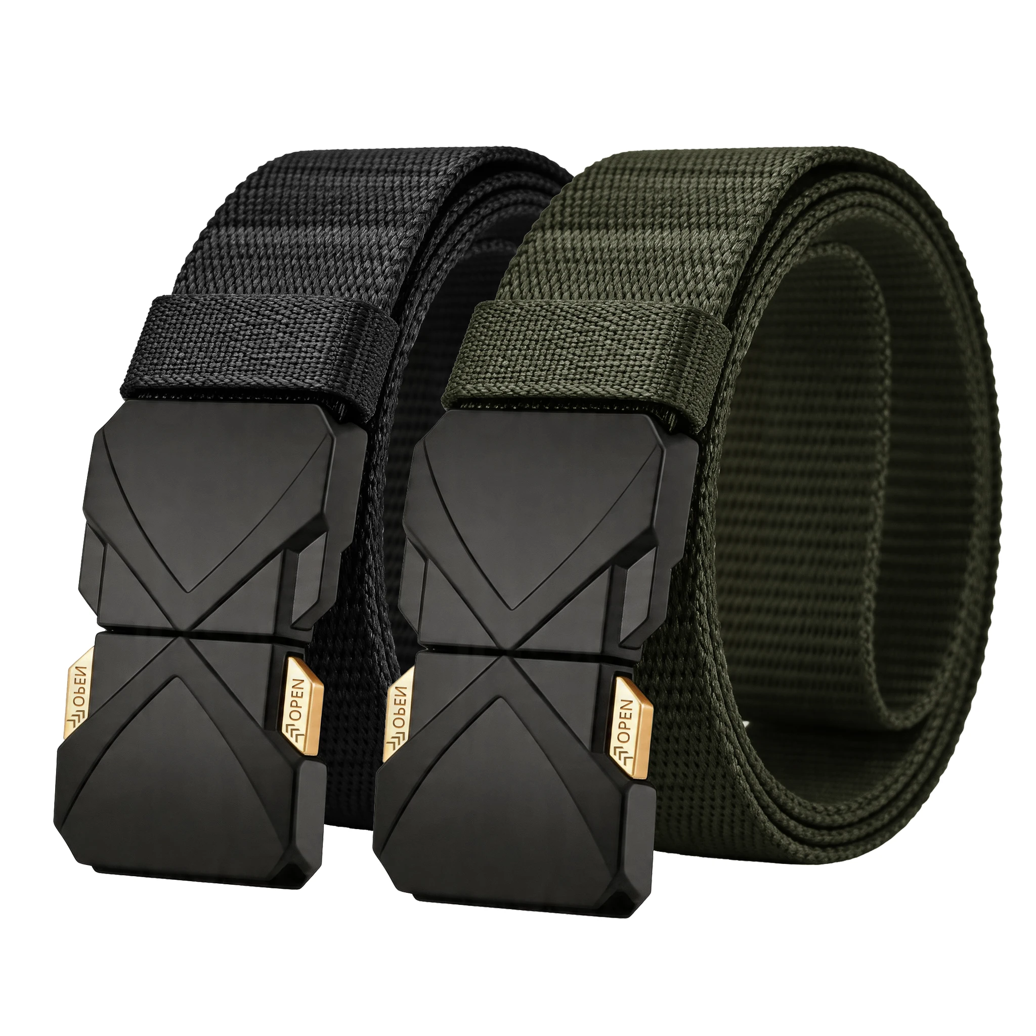 2 Stück neue, vielseitige taktische Gürtel für Herren – langlebiges, verstellbares Design – für Outdoor-Jagd- und Sportbegeisterte – Detail 2