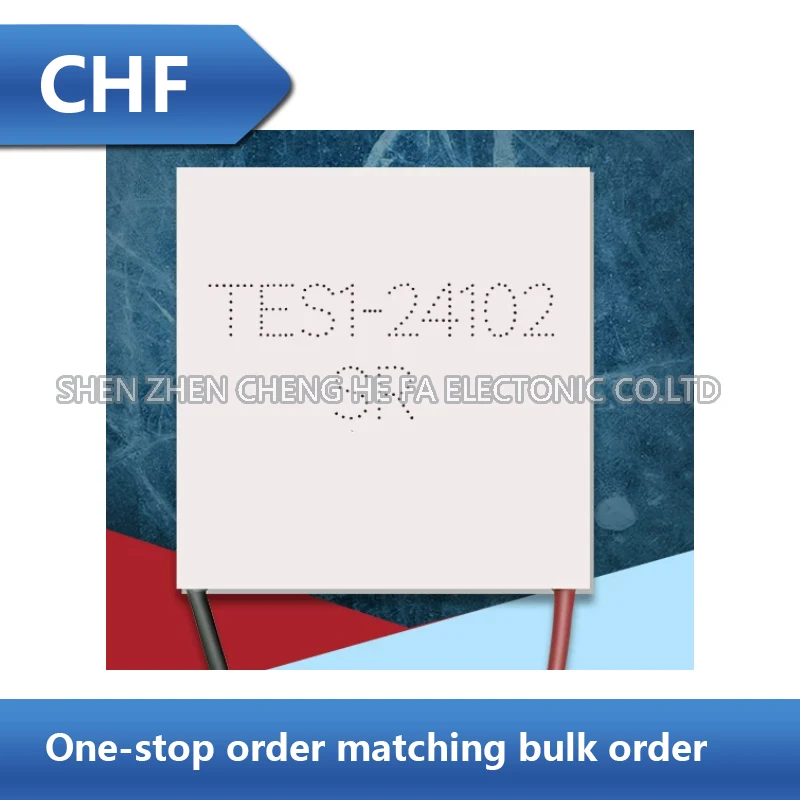 TEC1-24102 40*40mm semiconductor cooling sheet, 24V 2A, used for instrument and equipment cooling and heat dissipation
