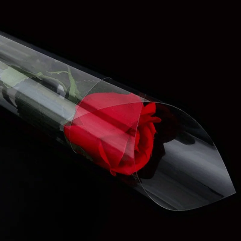 100-Piece Premium Transparent Flower Wrapping Paper - Waterproof & Durable For Bouquets, Diy Crafts