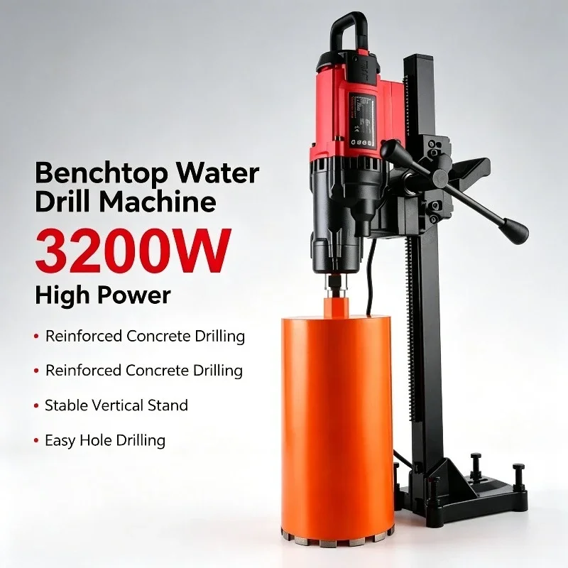 Core Drill Machine New Desktop High Power Water Cooling Drilling Rig For Reinforced Concrete Wall Air Conditioner