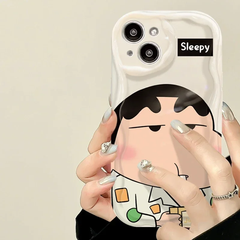 C-Crayon S-ShinChan Support Case for Xiaomi Redmi Note 12 12C 11A Pro Plus Turbo 12S 11 11S 10 10X Prime 9 9T 9A 9C 4G 5G Cover