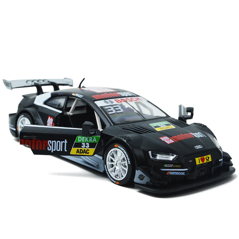 1:32 Audi RS5 DTM Sports Car Simulation Toy Car Model Alloy Pull Back Children Toys Genuine License Collection Gift Off-Road