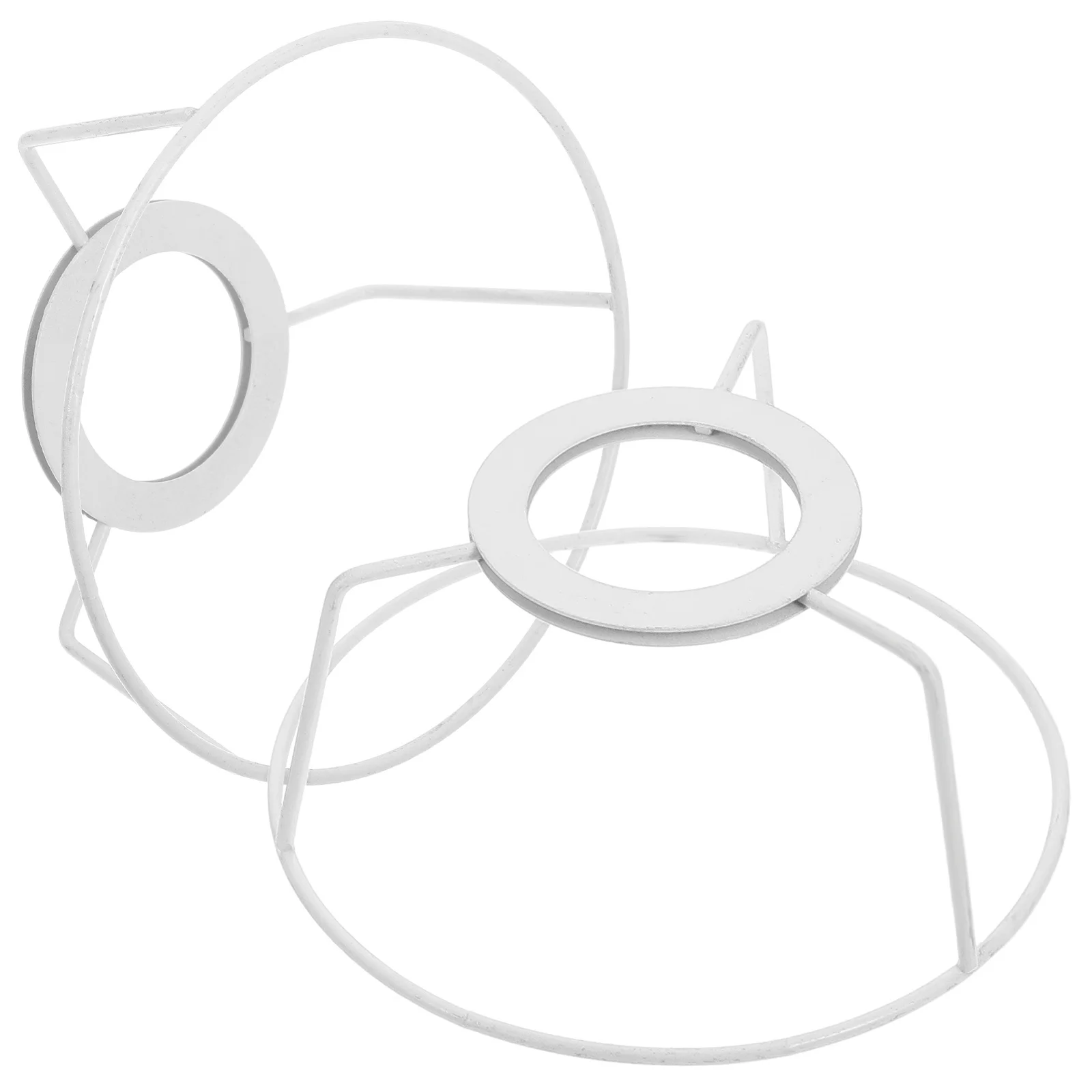 

2Pcs Lampshade Frame E27 DIY Lamp Shade Cage Metal Bracket Handmade Light Cover for Table Pendant Lamp Lighting Accessories