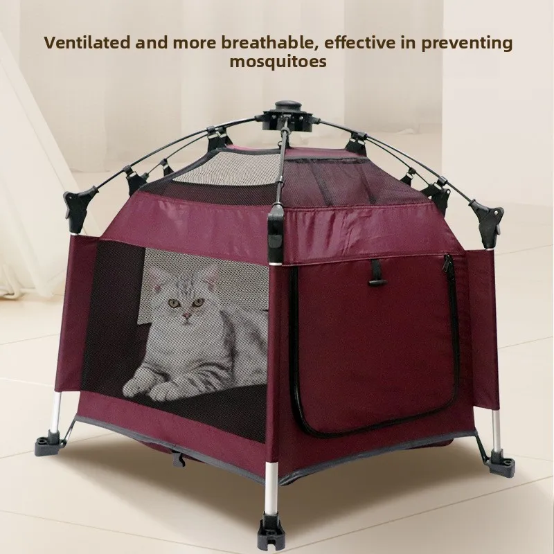 

Cross-border pet tent Four Seasons Universal Cat and Dog Cabin Summer Outdoor Breathable Foldable Pet House Dog Tent