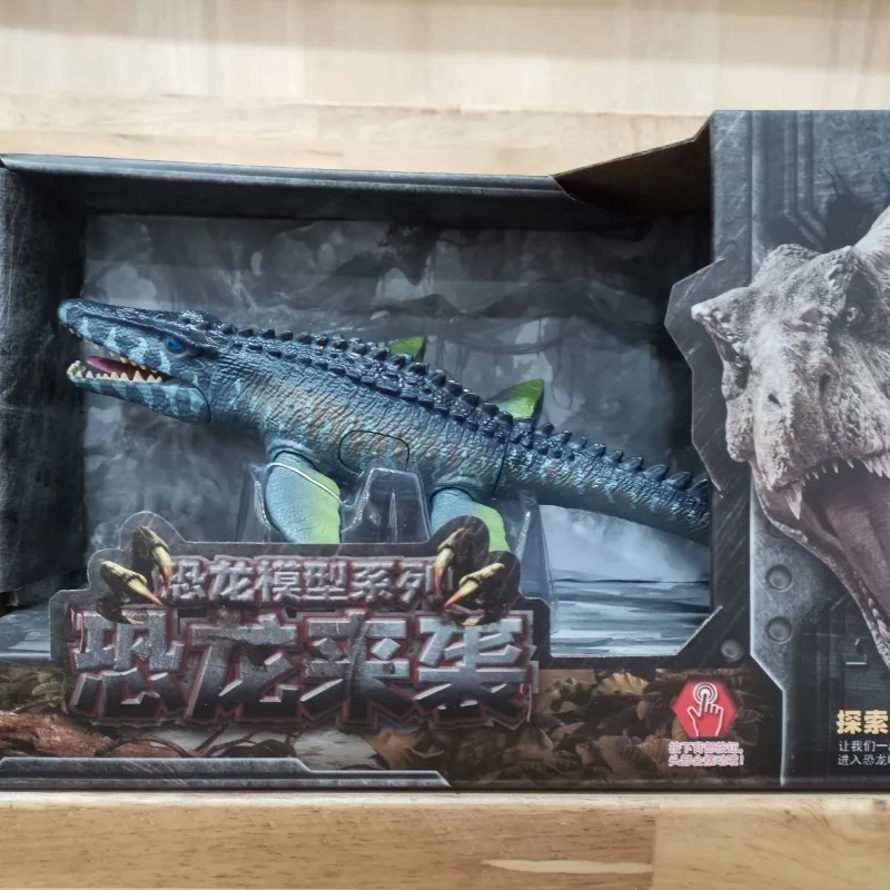 Modelo de Dinosaurio Articulado de Plástico Duro Realista de la Era Jurásica: T-Rex, Triceratops, Espinosaurio, Mosasaurus, Juguetes Coleccionables, Regalo