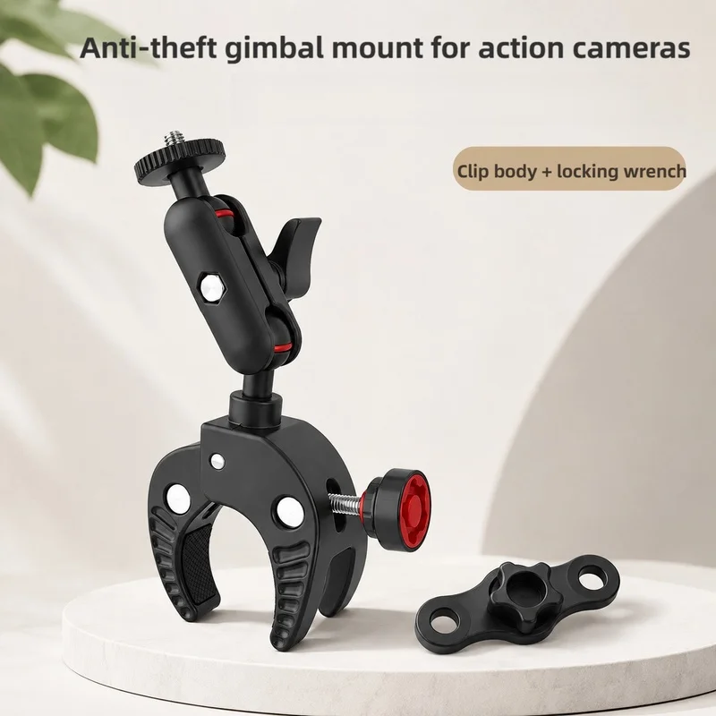 Motorcycle Phone Holder Shockproof 360° Rotatable Universal Mount for Smartphone Action Camera GPS Navigation Moto Accessories