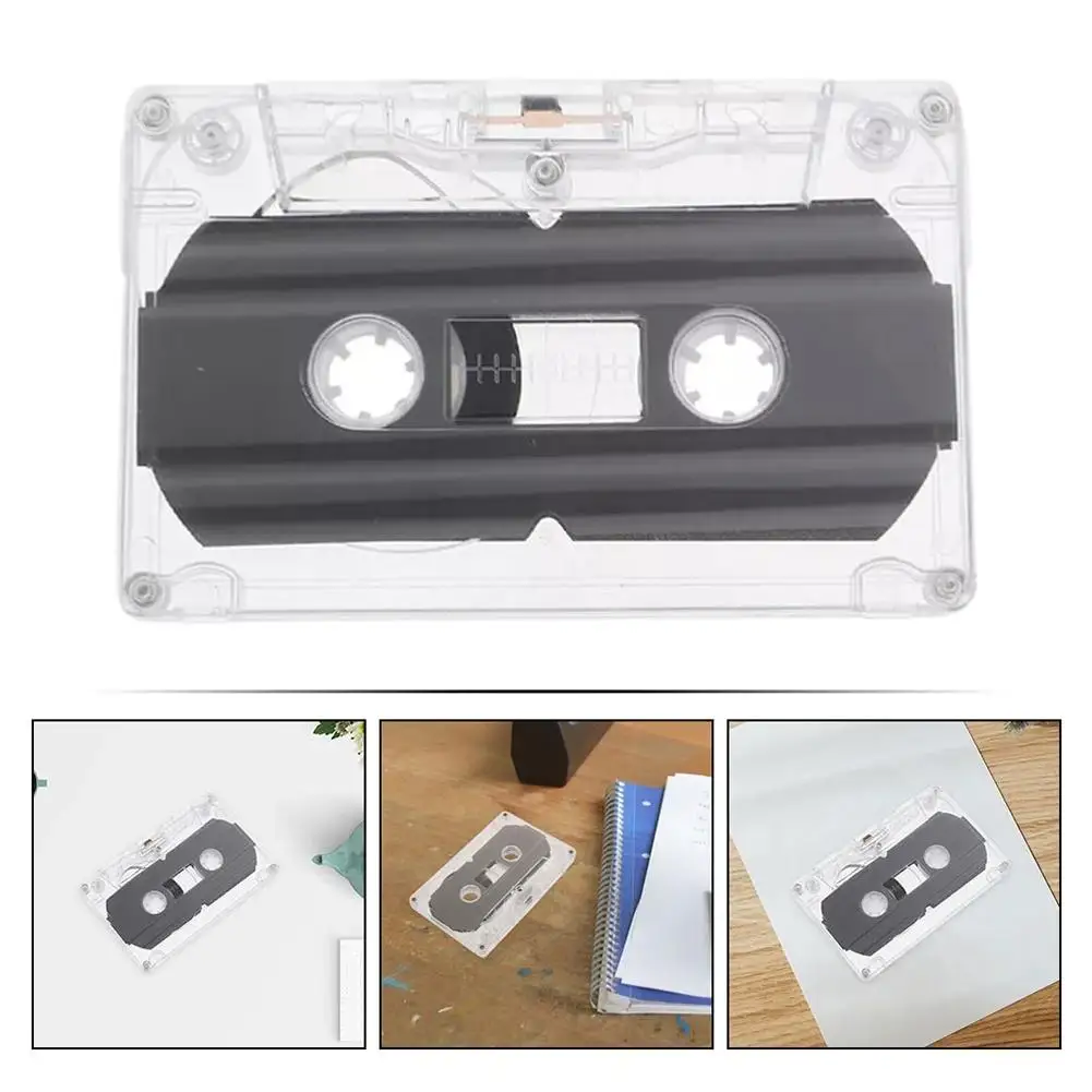 30-Minuten-Leerband, Standard-Audiokassette, High-Fidelity-Klangqualität, transparente Hülle, Anti-Dense-Band