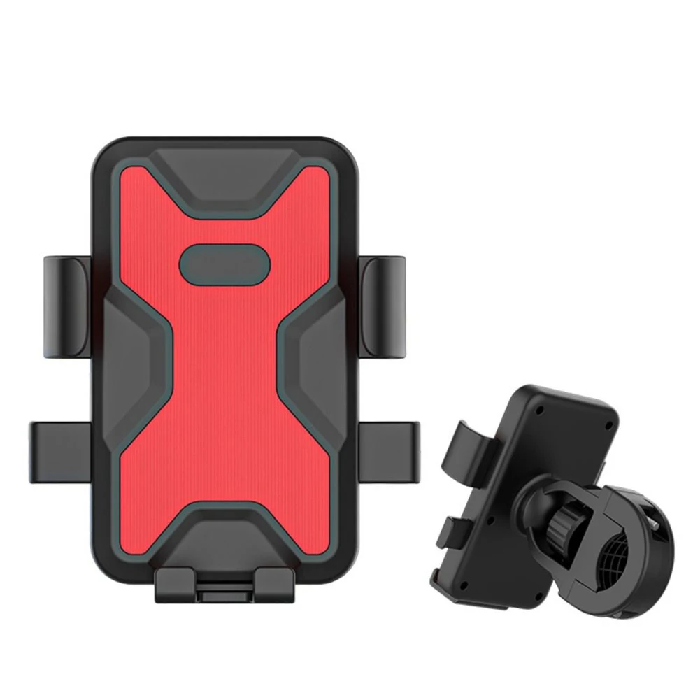 Phone Mount Rotatable Bracket Handle Rrearview Mirror Style Robust Triangular Structure Bumpy Roads  Phone Mount