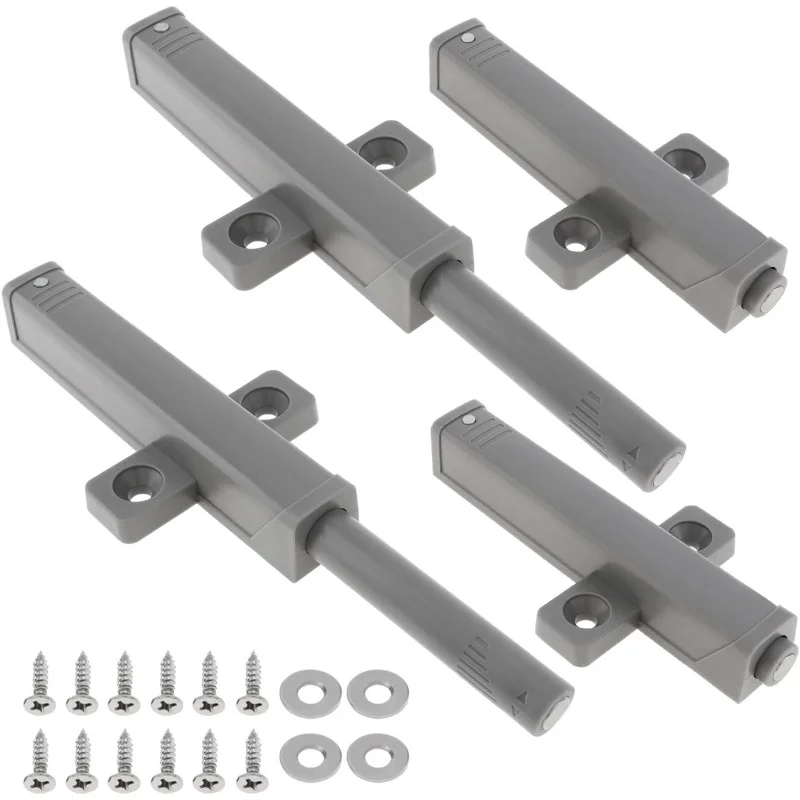 Push to Open Door Latches, 4 Magnetic Cabinet , Heavy Duty and Catch Out Kit