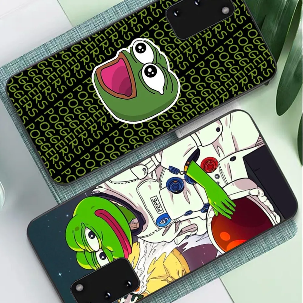 Funny Sad Frog Pepe Meme Phone Case For Samsung S 9 10 20 21 22 23 30 23 24 Plus Lite Ultra FE S10lite Fundas