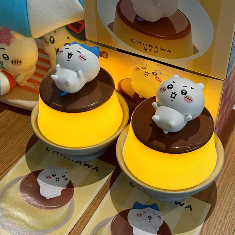 

Marktube New Kawaii Hachiware Usagi Chiikawa Pudding Лампа Настольные украшения Игрушки Подарки на день рождения Атмосфера Лампа День святого Валентина