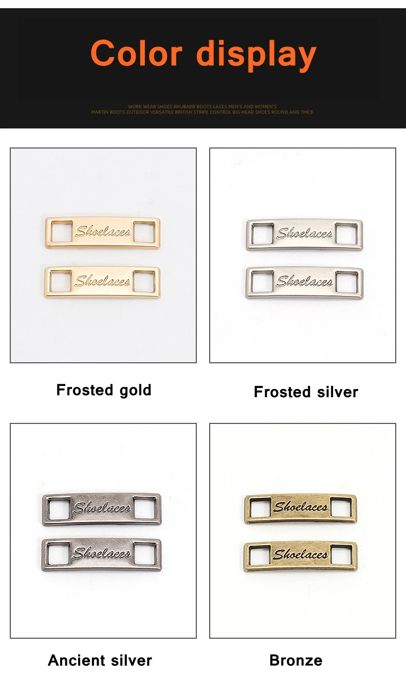 1 Pair Sneaker Shoelaces Buckle Charm Shoes Decorations Metal Kits Buckle Shoelace Charms Personalize Shoe Accessories New