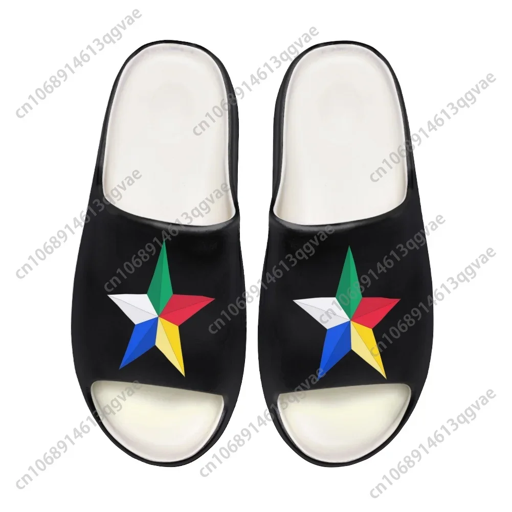 Support The Druze Logo Druze Star Soft Sole Sllipers Mens Womens Teenager Bathroom Home Clogs Custom Water Shoes on Sandals