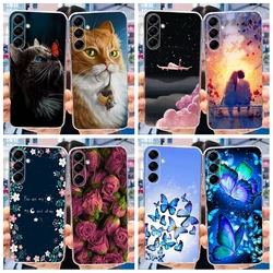 For Samsung Galaxy M14 M54 2023 Case Fashion Flower Clear Silicone Soft Phone Back Cover For Samsung M14 M54 5G M 54 M 14 Bumper