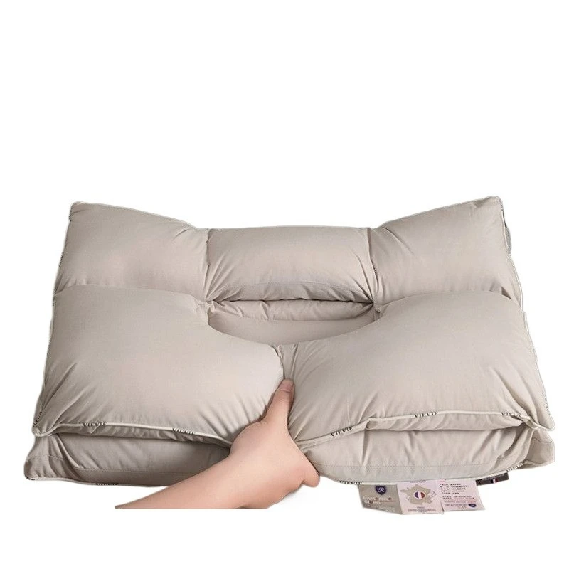 Cotton neck pillow, three-proof antibacterial Class A hotel pure cotton pillow core