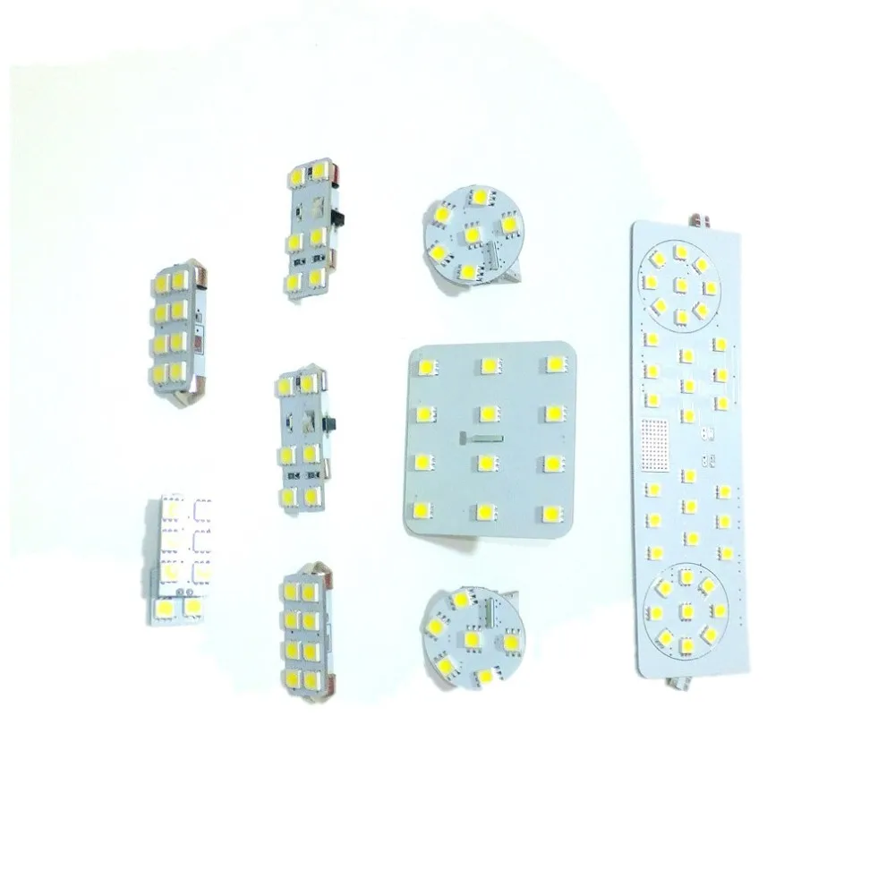 

July King Car Interior Reading Lights Compatible for Skoda Superb, 9 pcs 6000K LED Indoor Dome Map Light