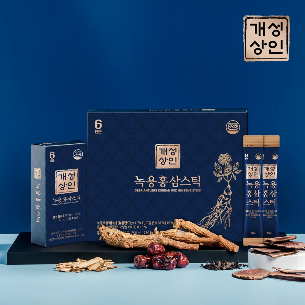 [Kaesung Merchant] Deer Antler red ginseng 30po x 1box + shopping bag (00062)