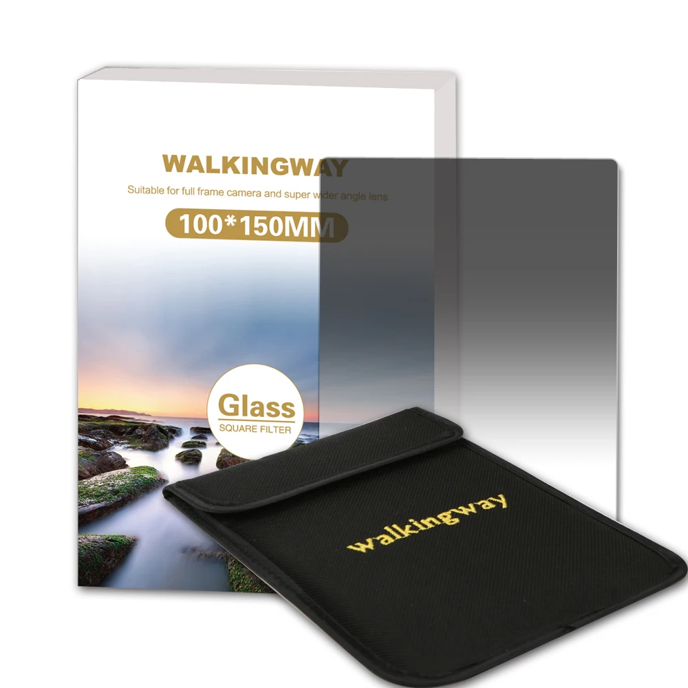 Walking Way 150x100mm 100x100mm Optical Glass Soft Gradient ND filter Filtro GND8 16 ND64 ND1000 Camera Square filter for Camera