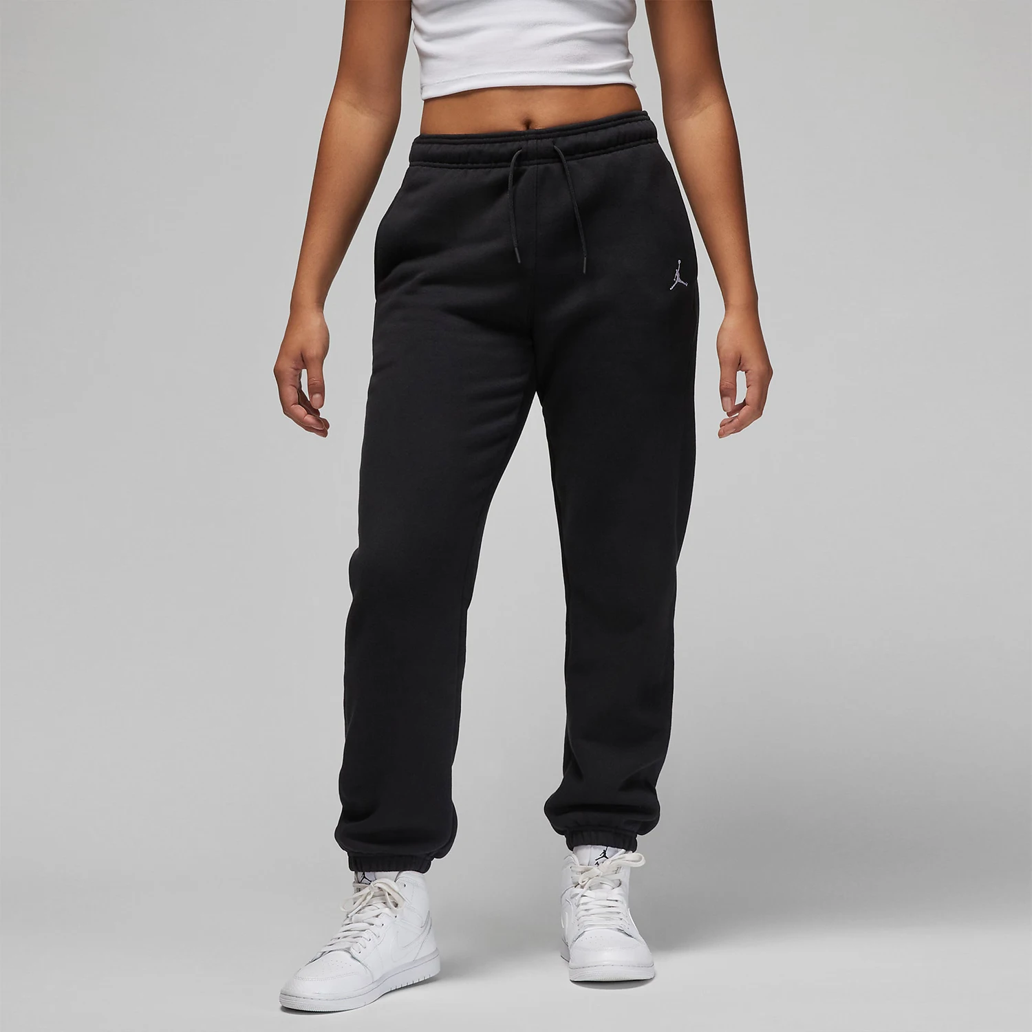Nike genuine JORDAN women's knitted and flannel ankle sports pants FN4495-010