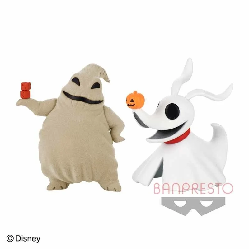 

Bandai Original 8Cm Fluffy Puffy The Nightmare Before Christmas Anime Figure Toys For Kids Gift Collectible Model Ornaments
