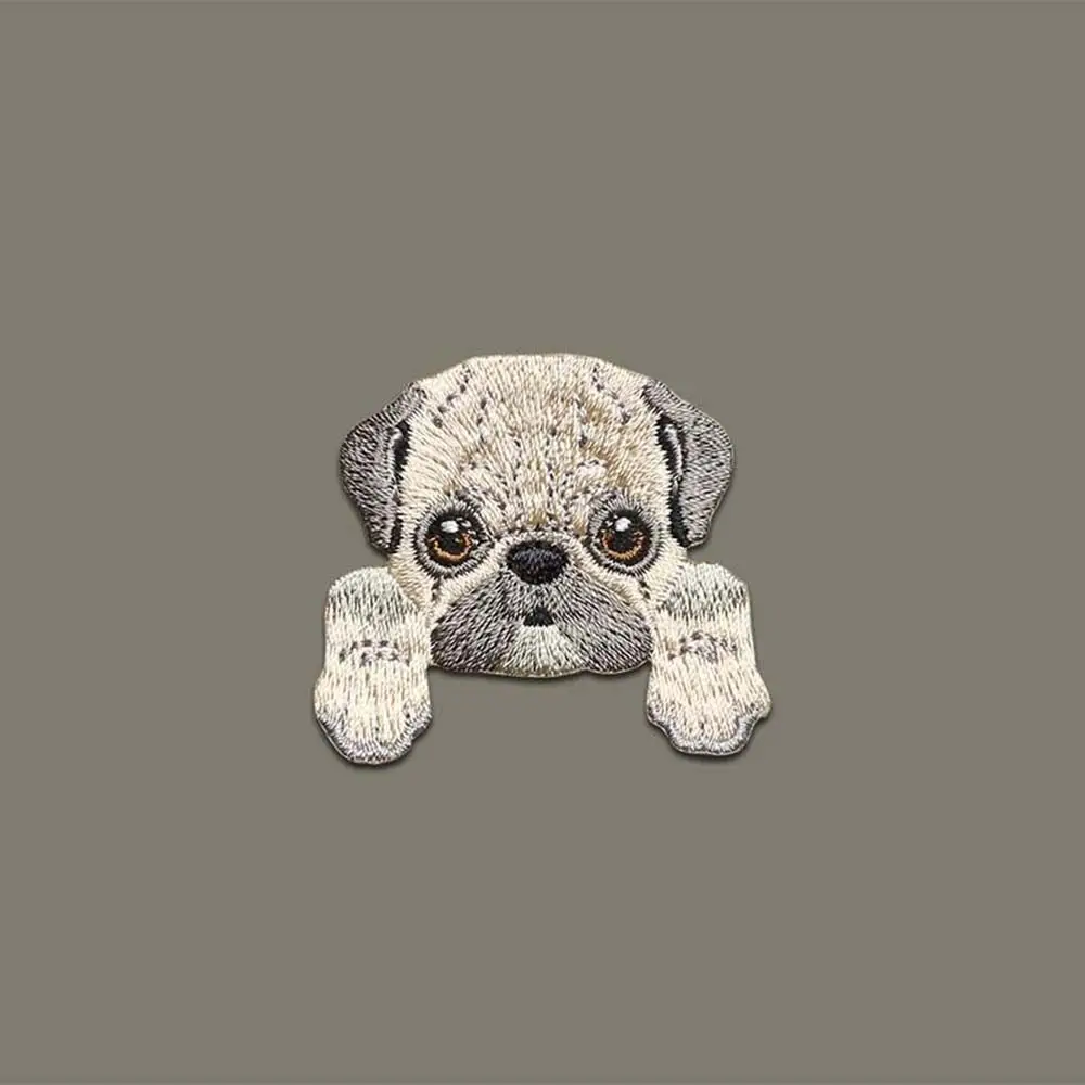 لطيف ملابس الطفل كلب صغير التصحيح زين حقيبة الظهر الديكور بقع الملابس #3