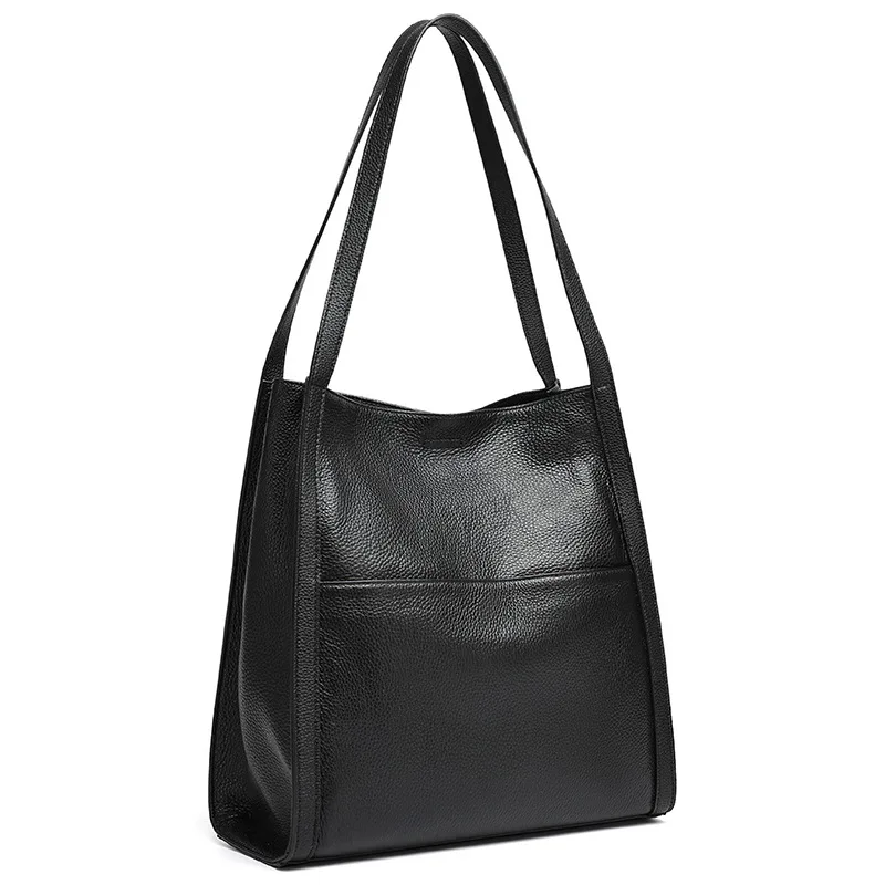 High-quality Top-grain Cowhide Tote Bag For Women New Commuter Genuine Leather Minimalist Versatile Large-capacity Handbag