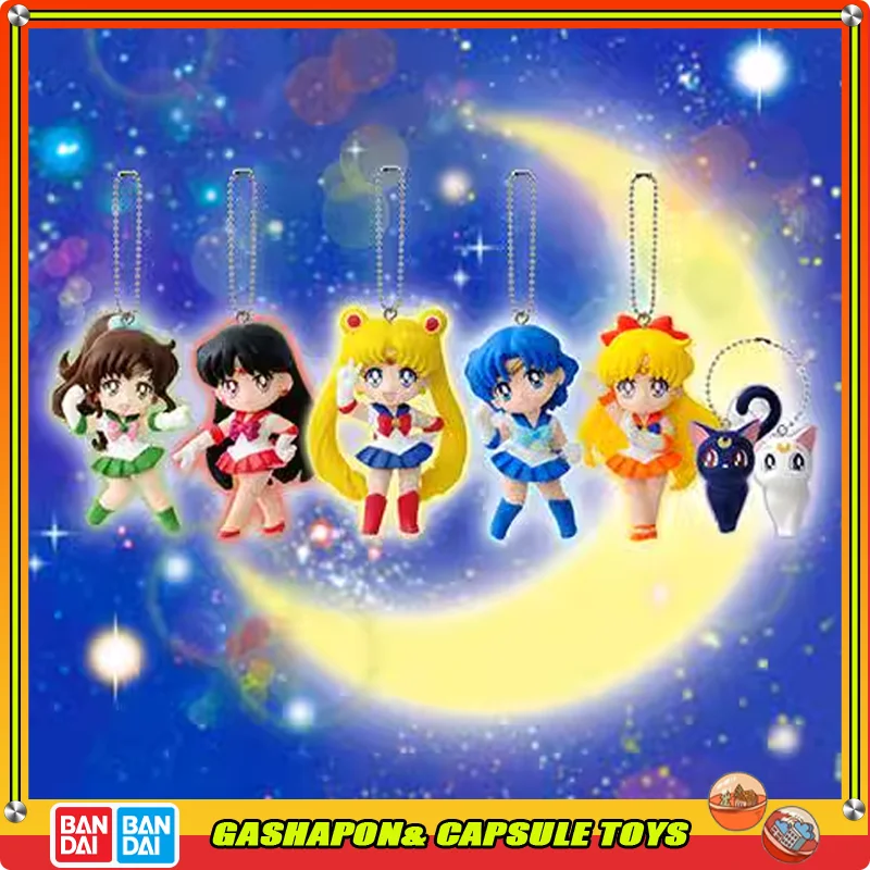 BANDAI Sailor Moon Action Figures Model Character Pendant Series Gashapon Official Genuine Collectible Toys