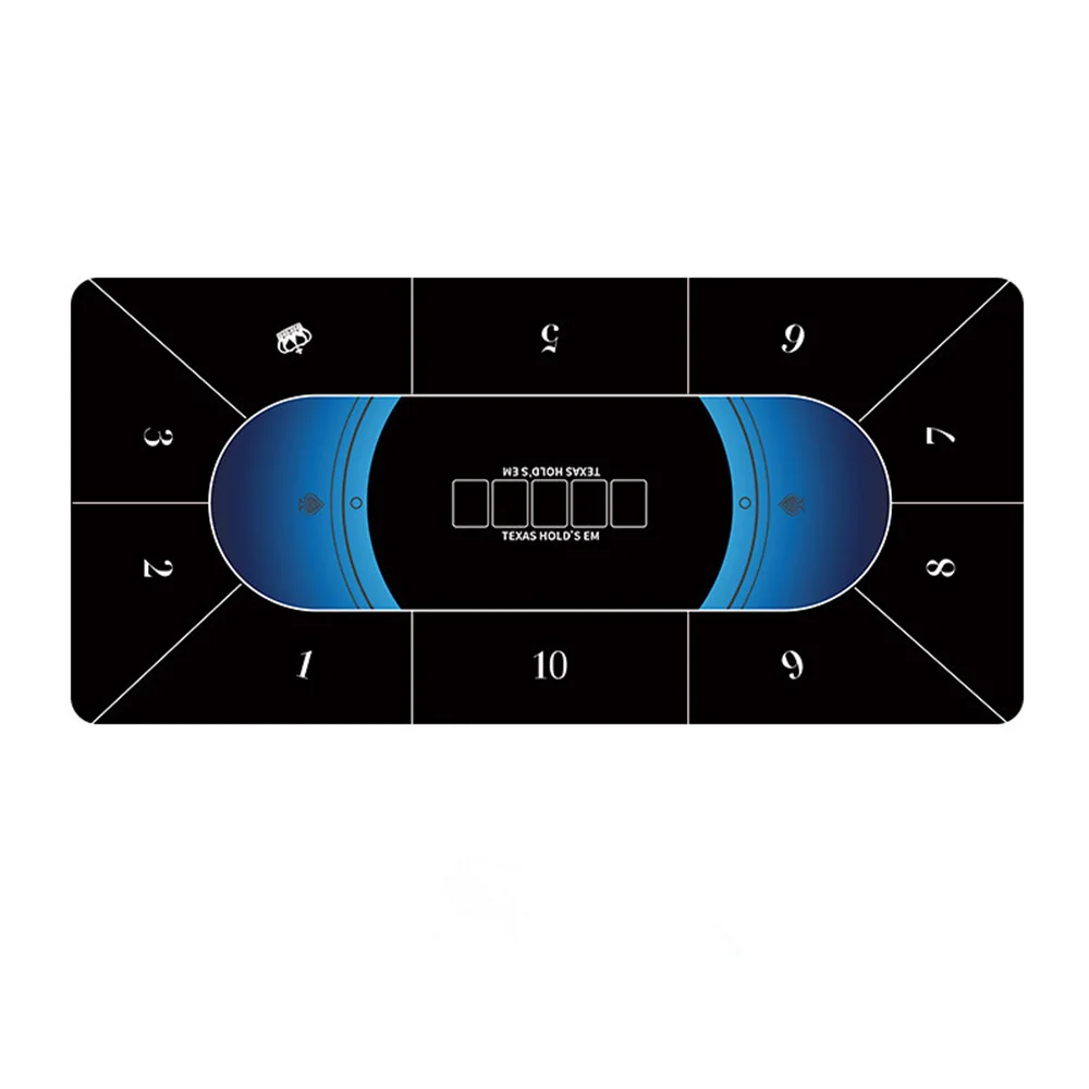 다양한 크기 10인용 텍사스 홀덤 고무 포커 테이블보 카지노 보드 게임 매트 게임 테이블 패드 카지노 칩 테이블보