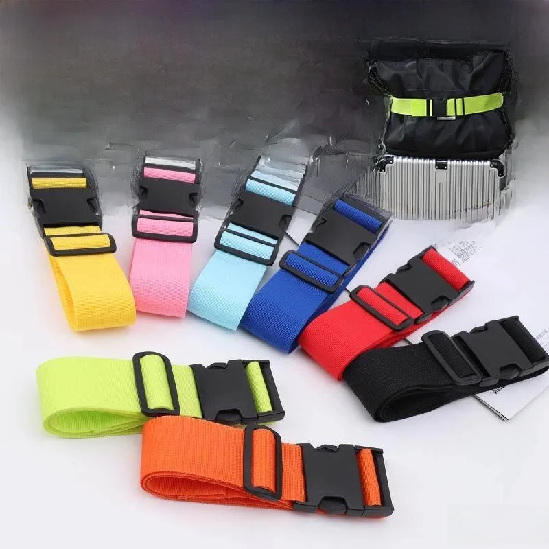 Buckle Type Luggage Strap Travel Bag Backpack Binding Rope Elastic Packing Belt for Carry on Suitcase Handbag Accessories
