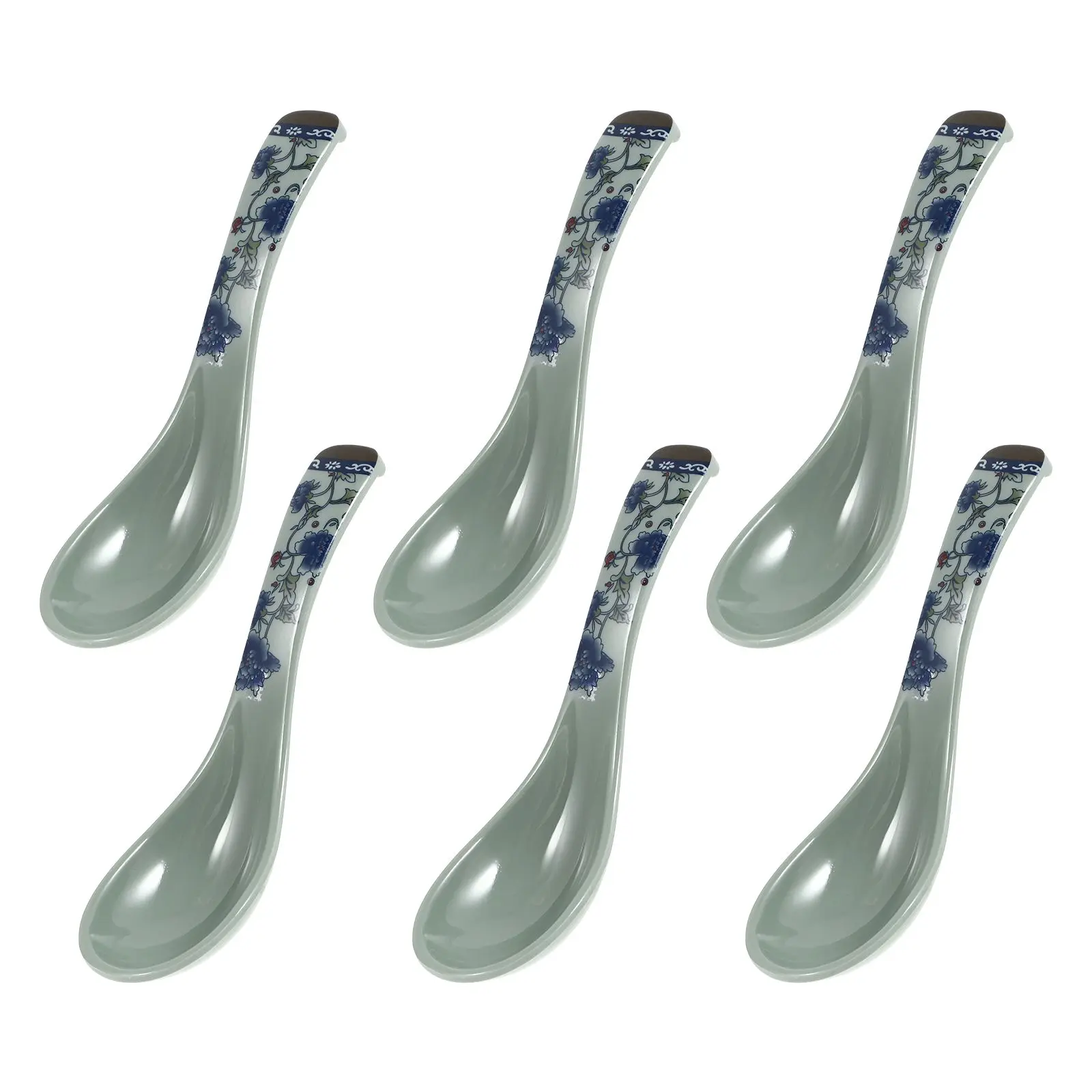 

6 Pcs Smooth Creative Spoons Surface Breakfast Spoons Easy Clean Porridge Soup Soup Spoon Kitchen Bar Serving Breakfast