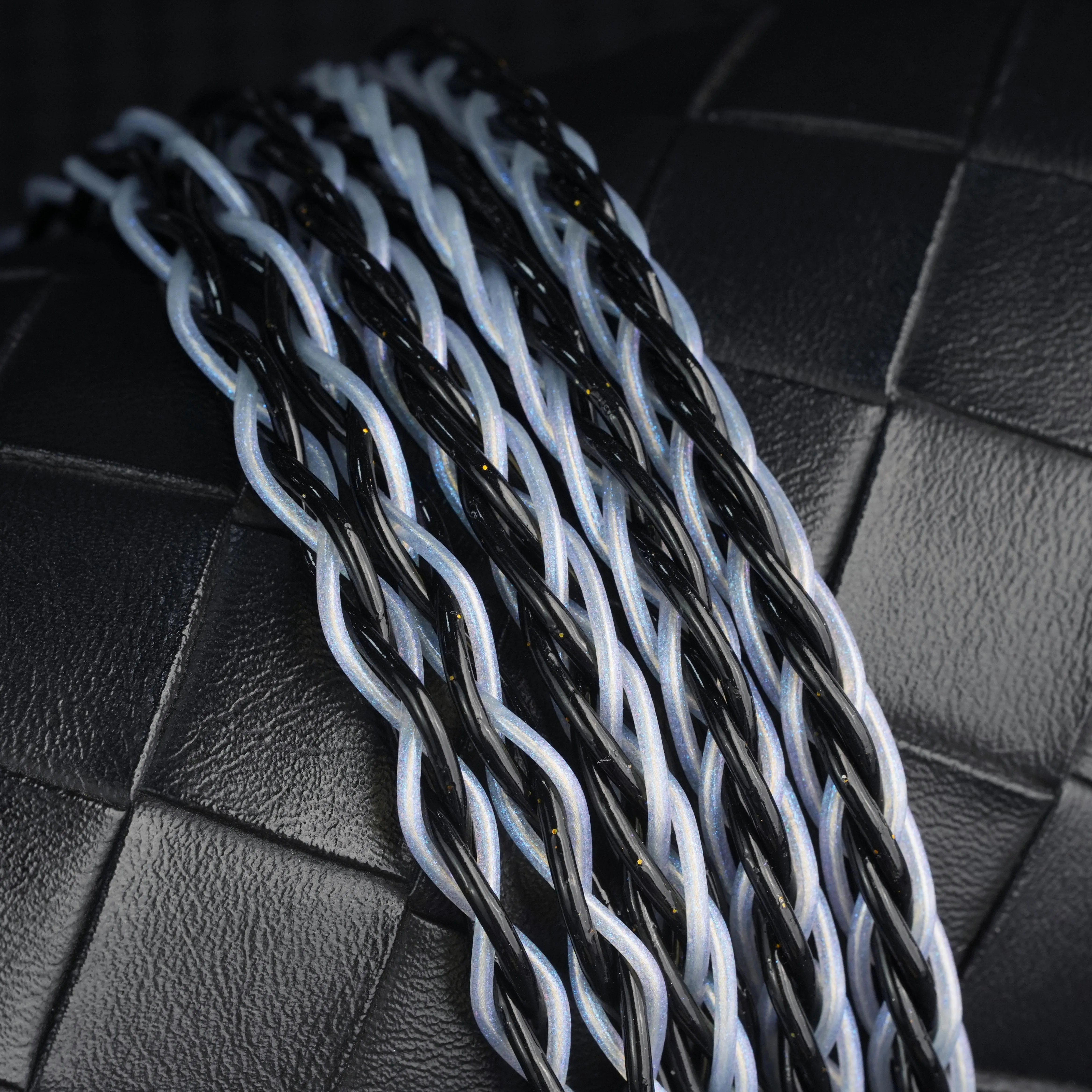 XINHS X04 8-Kern Palladium-beschichtetes Reinsilberkabel + Fünf-Elemente IEM Upgrade-Kabel 0.78 2pin IE900 MMCX HiFi-Kopfhörerkabel – Detail 6