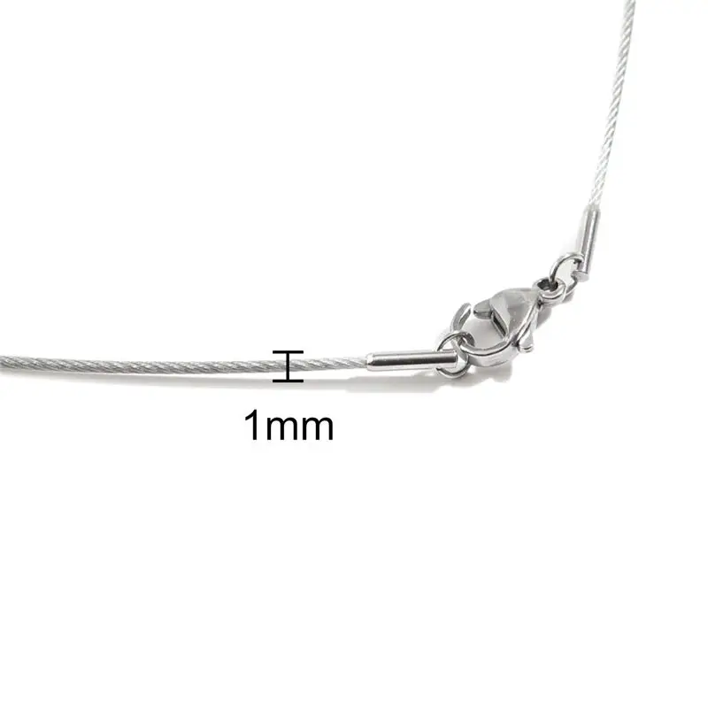 1 Piece New 304 Stainless Steel Collar Neck Necklace Simple Jewelry For Women Girls Men Gift 45cm(17 6/8") Long, - Image 2