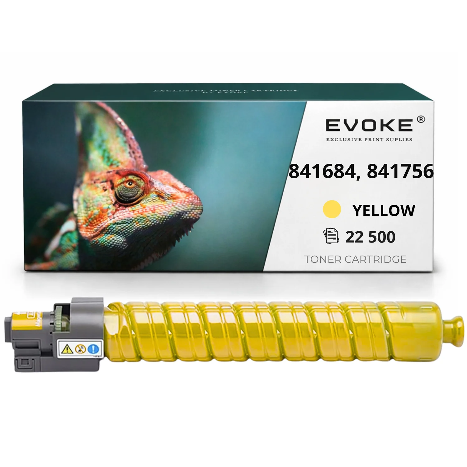 Evoke Compatibele Toner voor Ricoh Mpc-5502 Mpc5502 Mpc-4502 Mpc4502 841684 841756 Geel 22500 Pagina's Mp C5502 Mp C4502