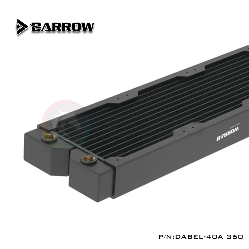 Barrow Watercooling 360 Copper Radiator High Density Single Wave, G1/4\'\' 40mm Thick For 12cm Fan DIY Watercooler Rad,Dabel-40a