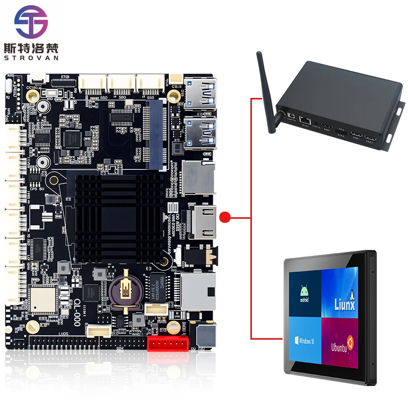

New RK3568 Carrier Board and Integrated Circuit with System 128 GB RAM for TV Box and Touch Tablet Applications
