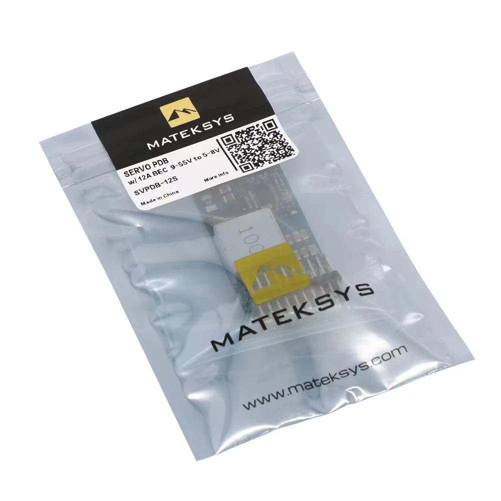 MATEK SVPDB‑12S Servo PDB Power Distribution Board With 12A Adjustable BEC For Airplane Fixed-wing