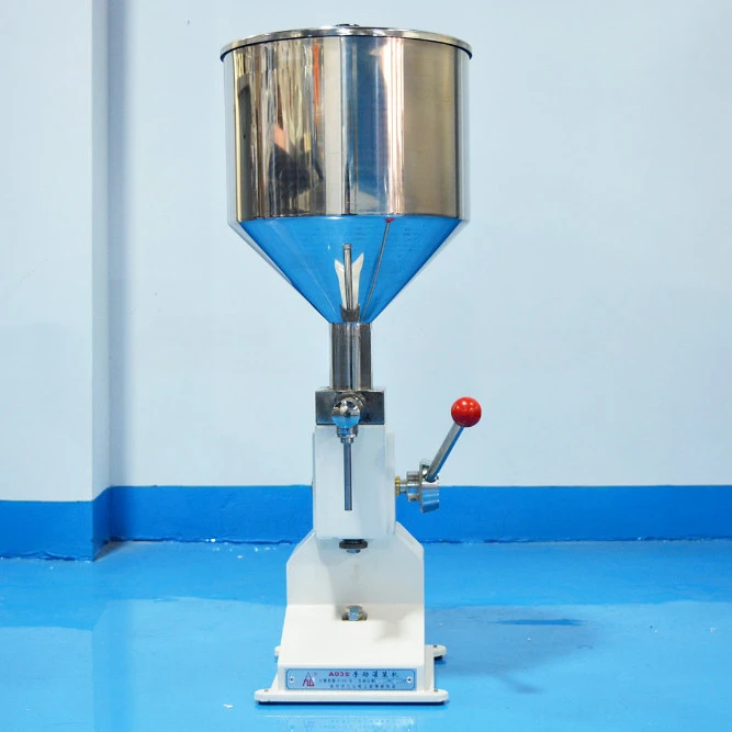 Ailusi semi automatic cream and liquid small bottle manual filling machine