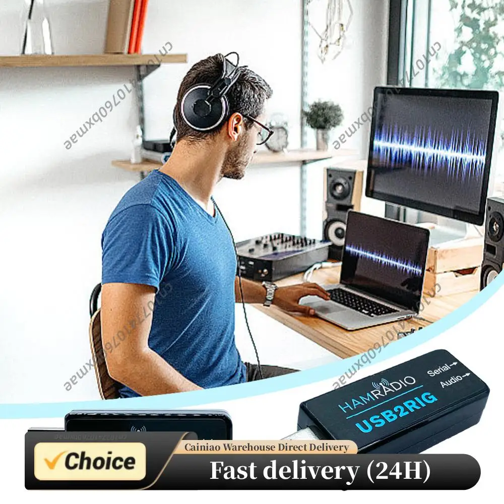 

USB2RIG Radio USB Sound Card Connector Support PTT with VOX Control USB Sound Adapter USB Audio Adapter for KENWOOD YAESU ICOM