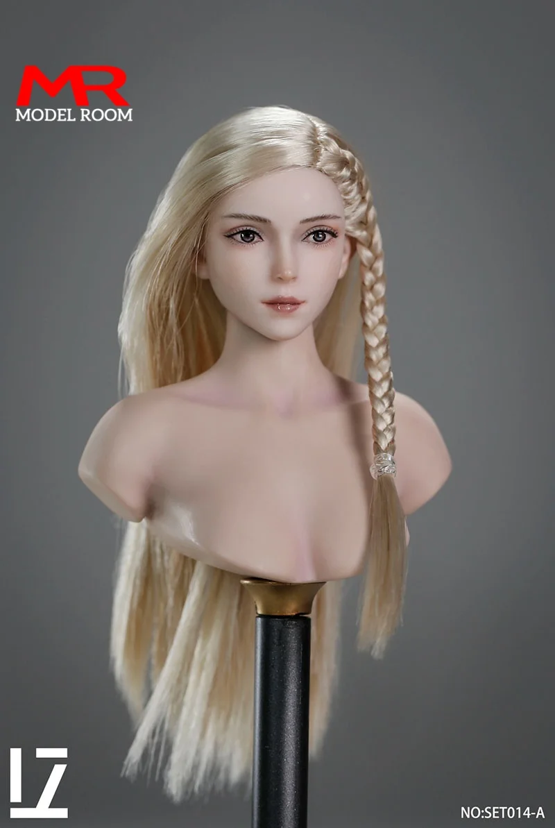 LZ TOYS SET014 1/6 مقياس فتاة آسيوية Jingchu رئيس نحت نحت نموذج صالح 12 ''TBL WORLDBOX أنثى شاحب عمل الشكل دمى الجسم