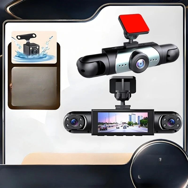 1080P 360° Recording Front Left right Rear Car Camera Black Box Dash Cam Video Recorder DVR Night Vision 24H Parking