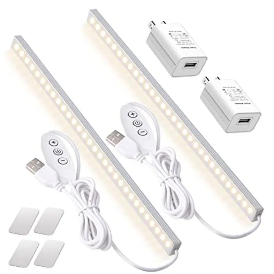 Dimmable USB-Powered LED Light Bar for Closets & Under Cabinets