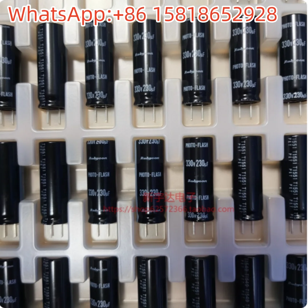 

2 шт. 330 В 230 мкФ 14X39,5 Ruby FW оригинальный электролитический конденсатор для фонарика 230 мкФ 330 В